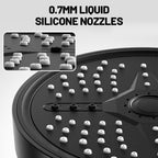 Arenzza multi-functional handheld shower head with high pressure for bathroom use, featuring multiple spray settings.