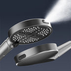 Arenzza multi-functional high pressure handheld bathroom shower head with multiple spray settings and ergonomic handle.