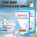 Arenzza Lemon Scent Toilet Bowl Cleaner Tablets in a bathroom setting, showing the packaging and tablets for toilet cleaning.
