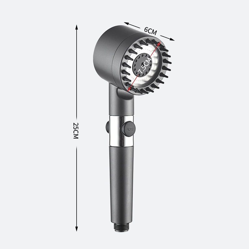 Arenzza multi-functional high-pressure bathroom shower head with multiple spray settings and modern design.
