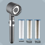 Arenzza high pressure multi-functional bathroom shower head with adjustable settings and sleek chrome finish.