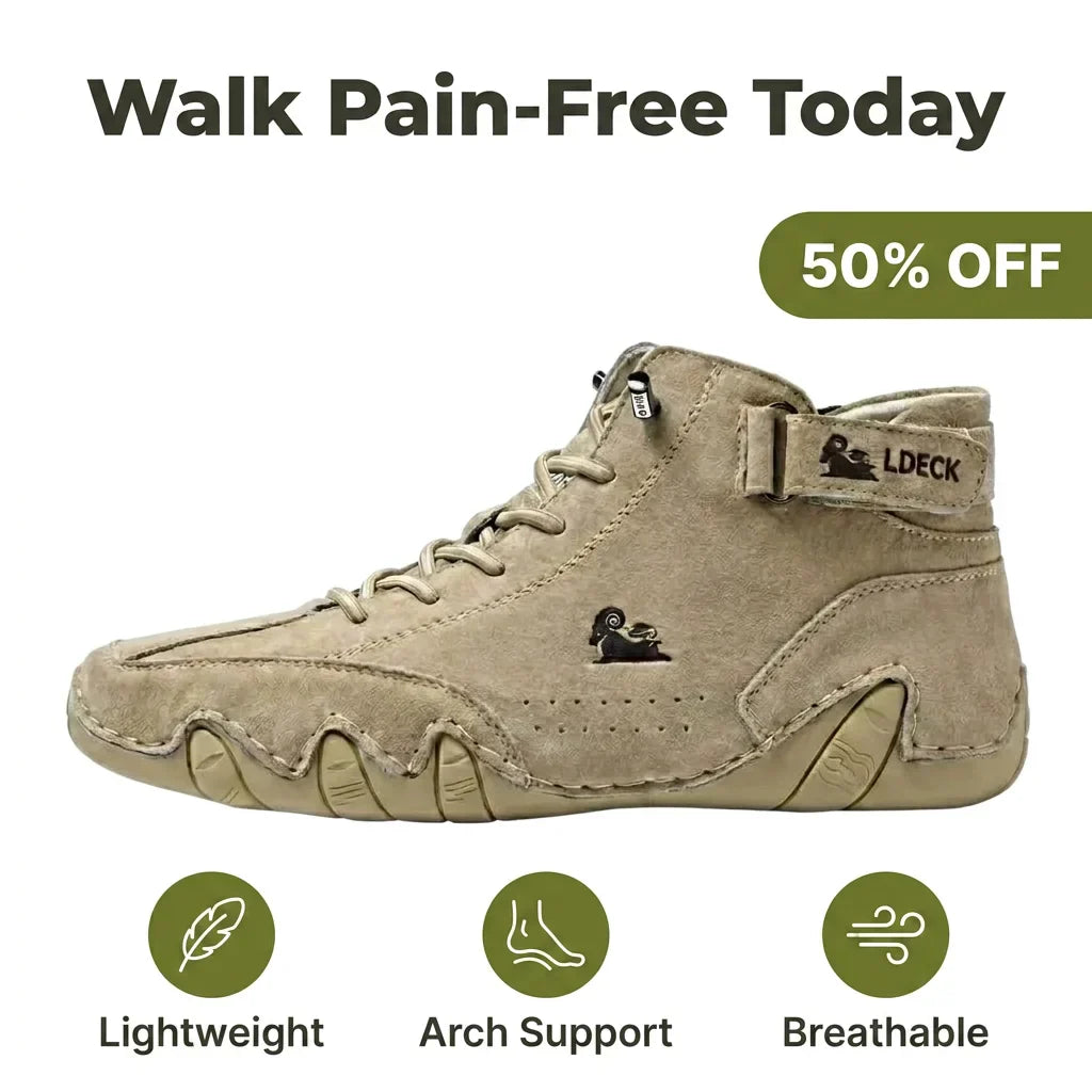 Aarenza Easystep™ orthotic insole designed to reduce foot pain and enhance daily comfort, shown in a close-up image.