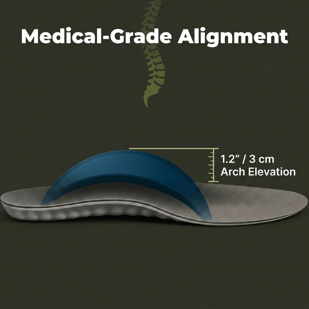 Arenzza Easystep™ foot cushion highlighting its single feature for reducing foot pain and enhancing daily comfort.