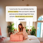Aarenza EasyCarry™ ultra-capacious wrinkle-free travel bag with multiple compartments and sturdy handles, ideal for organized packing.