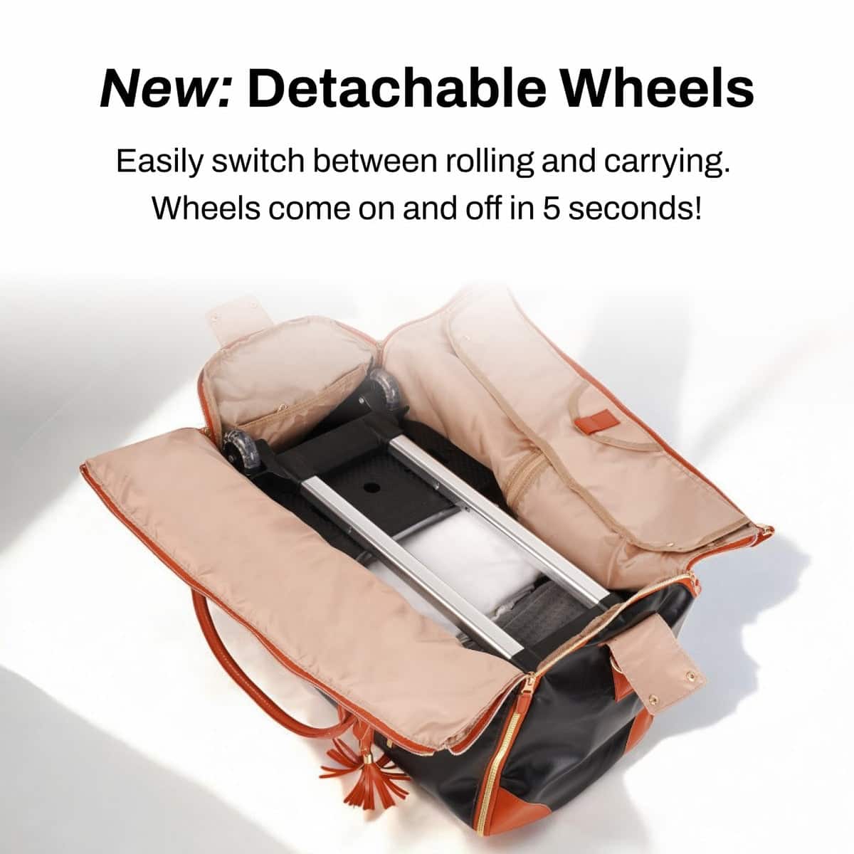 Arenzza EasyCarry™ Ultra-Capacious Wrinkle-Free Packing Travel Bag, open view showing spacious interior and organized compartments.