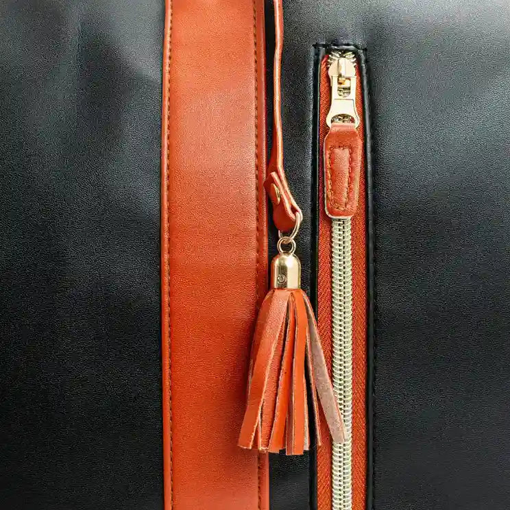 Aarenza EasyCarry™ ultra-capacious wrinkle-free travel bag with multiple compartments and sturdy handles for organized packing.