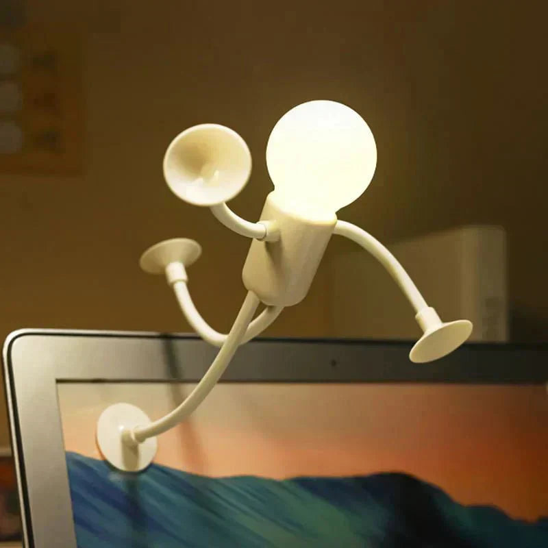 Aarenza LightBuddy LED lamp illuminated, portable design with soft warm light for cozy ambient lighting at home or outdoors.