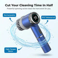 Arenzza EasyBrush™ in use, demonstrating effortless deep cleaning with a sleek, ergonomic design against a clean background.