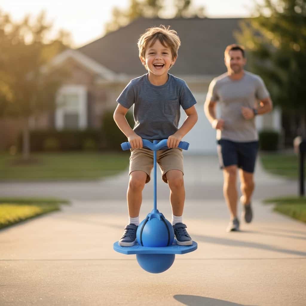 Active kids using the Arenzza SmartBalance balance trainer outdoors, improving coordination and fun during playtime.