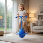 A child balancing on the SmartBalance™ coordination trainer by Arenzza, outdoors in a playful activity setting.