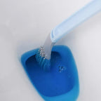Arenzza silicone toilet brush with ergonomic handle and flexible bristles for easy cleaning of toilet bowls.
