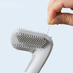 Arenzza silicone toilet brush with ergonomic handle and flexible bristles for easy cleaning of bathroom toilets.