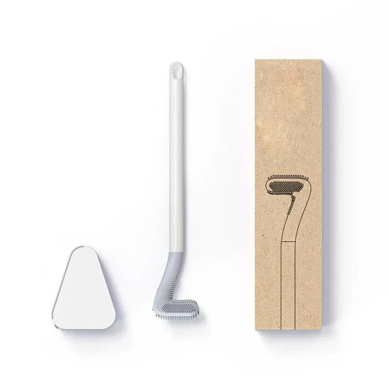 Arenzza silicone toilet brush with ergonomic handle and cleaning head, designed for sparkling clean toilets.