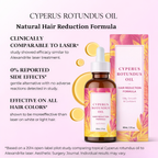 A bottle of Arenzza Cyperus Rotundus Oil with a label, placed on a wooden surface, highlighting natural herbal essential oil.