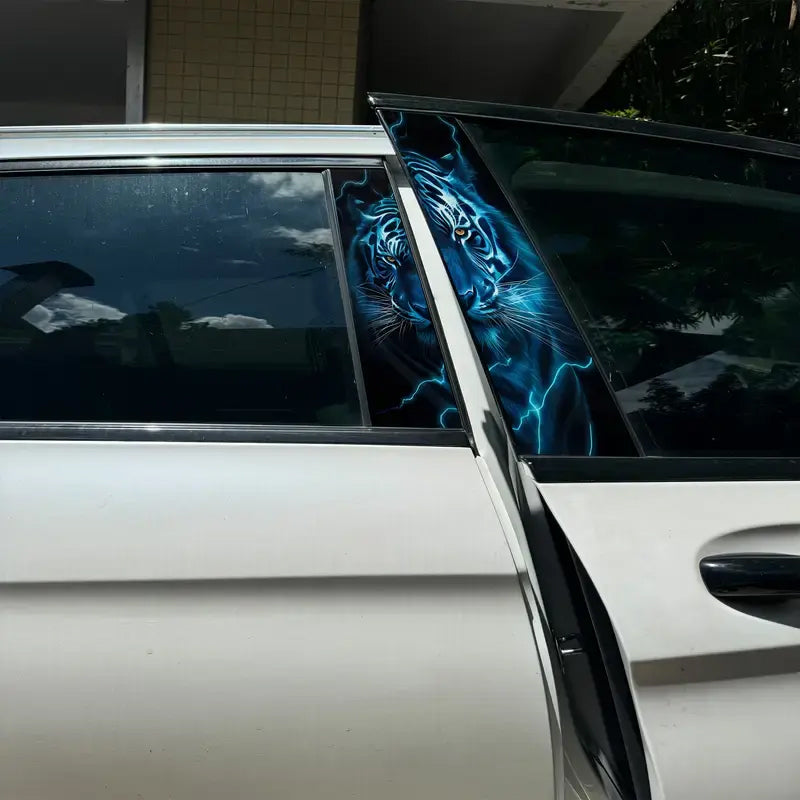 Arenzza decorative car B-pillar sticker set with high-gloss, scratch-resistant finish for stylish vehicle upgrade.