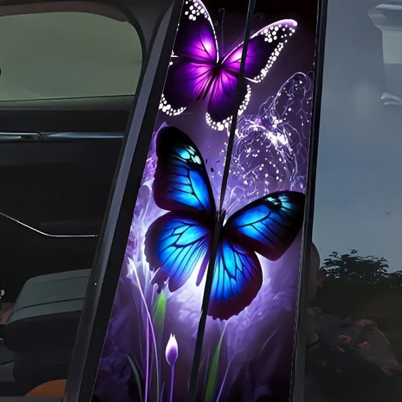 Arenzza decorative car B-pillar sticker set with high-gloss, scratch-resistant finish, designed for stylish automotive upgrades.