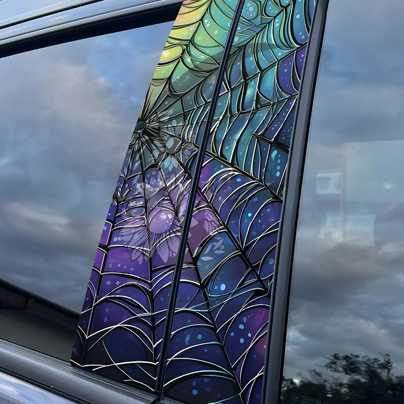 Arenzza decorative car B-pillar sticker set with high-gloss, scratch-resistant finish, designed for stylish car accessory upgrade.