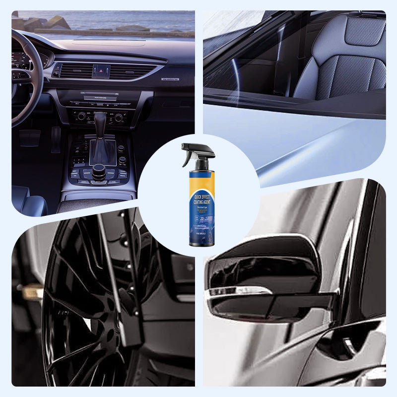 Arenzza advanced car quick-acting coating spray in a sleek bottle, designed for easy application on vehicle surfaces.