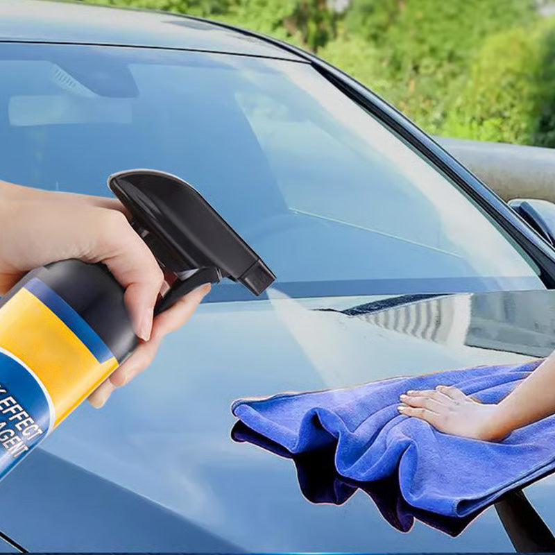 Arenzza advanced car quick-acting coating spray bottle, shown with spray nozzle and product label, designed for vehicle protection.