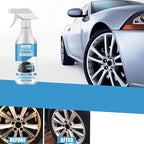 Arenzza Car Rust & Iron Particle Remover Spray bottle with spray nozzle, designed for cleaning rust and iron particles from vehicles.