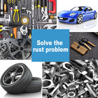 Arenzza Car Rust & Iron Particle Remover Spray bottle, car accessories for cleaning rust and iron deposits from vehicles.