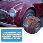 Arenzza Car Rust & Iron Particle Remover Spray bottle, car cleaning accessory with spray nozzle, on a white background.