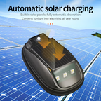 Arenzza waterproof solar car roof light with remote control, mounted on a vehicle, showcasing its durable design and lighting features.