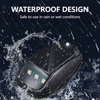 Arenzza waterproof solar car roof light with remote control, mounted on a vehicle for enhanced visibility and safety.