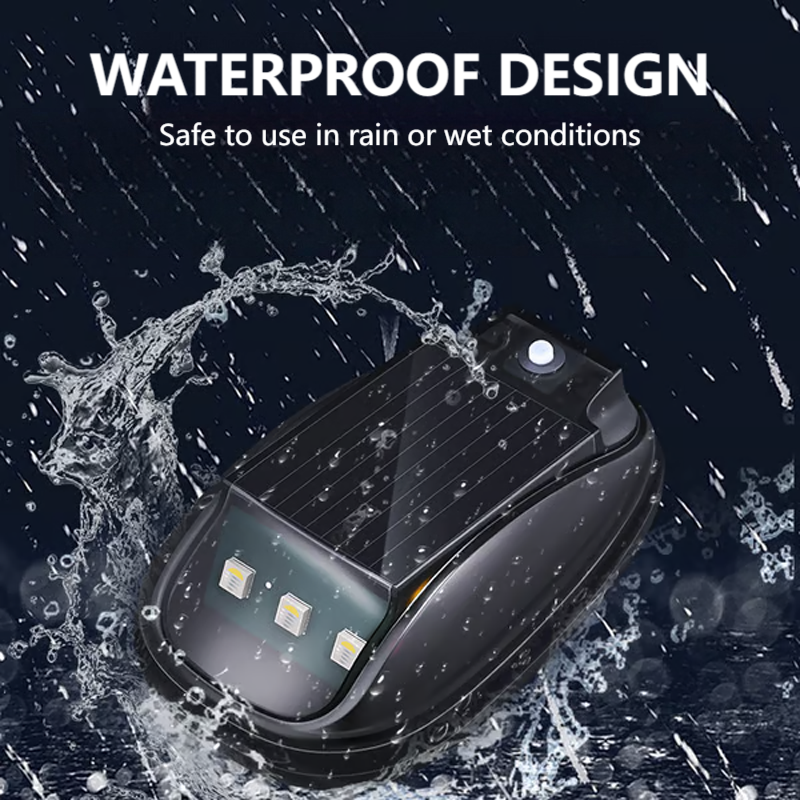 Arenzza waterproof solar car roof light with remote control, mounted on a vehicle for enhanced visibility and safety.
