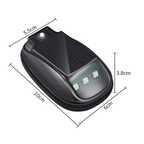 Aarenza waterproof solar car roof light with remote control, mounted on a vehicle roof, illuminated during daytime.