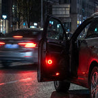 Arenzza waterproof solar car roof light with remote control mounted on a vehicle for enhanced visibility and safety.