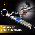 Arenzza trunk spring lifting device installed in a car trunk, showing the spring mechanism for easy lifting and secure closure.