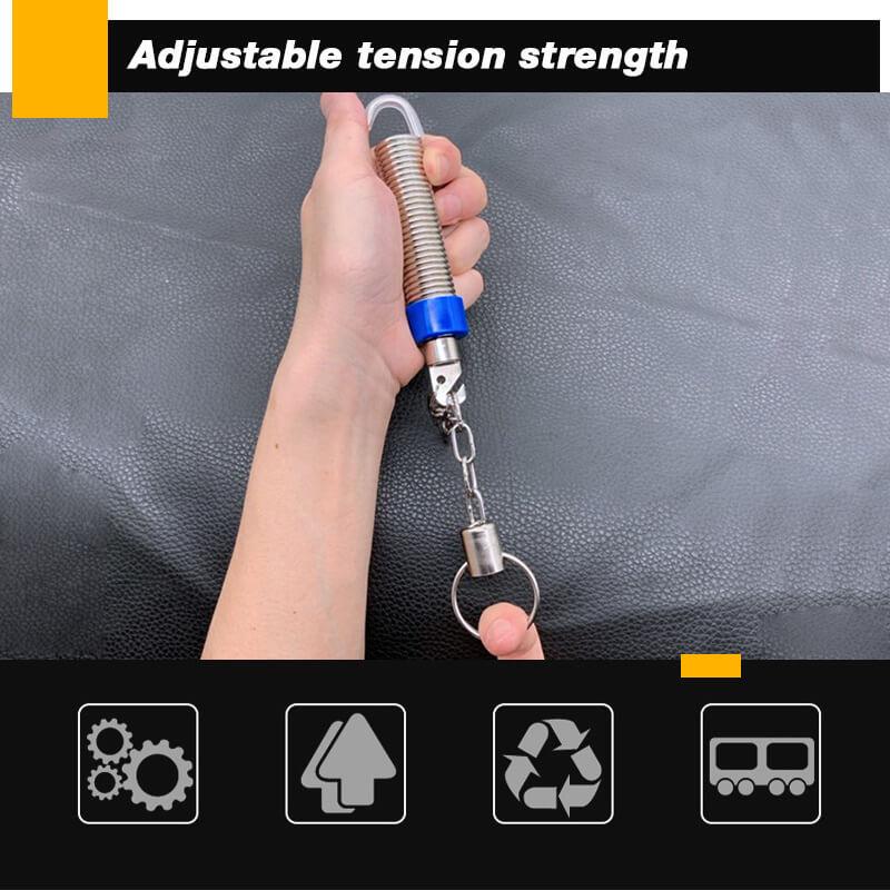 Arenzza trunk spring lifting device for car trunks, showing the spring mechanism installed in a vehicle's trunk area.