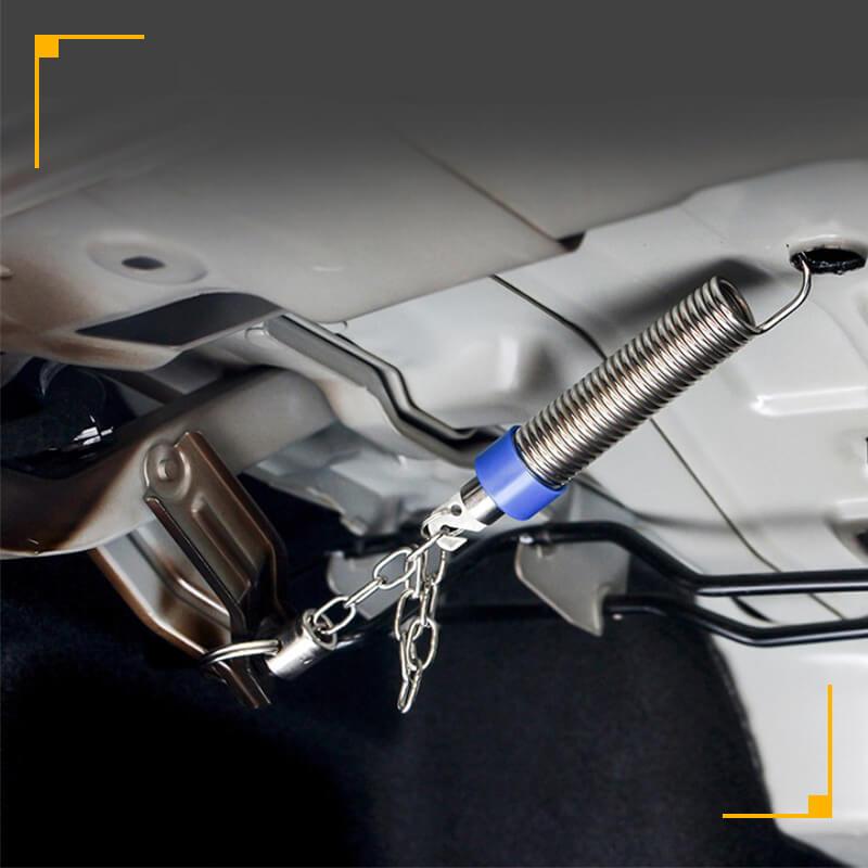 Arenzza trunk spring lifting device for cars, showcasing the spring mechanism and attachment points in a clean, detailed view.