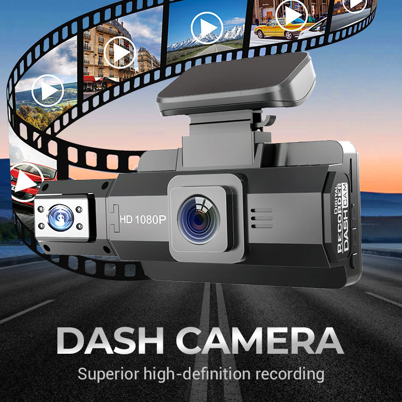 Arenzza HD Dash Cam Set for cars showing the camera and mounting accessories on a clean surface.