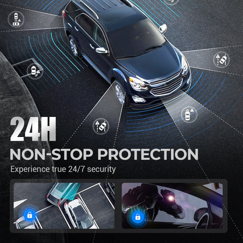 Arenzza HD Dash Cam Set for cars showing the compact camera device with mounting accessories on a neutral background.