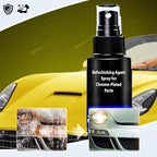 Arenzza car chrome restoration accessories showing shiny, restored chrome surfaces on vehicle trim with no polishing needed