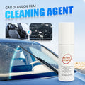 Arenzza car glass oil film cleaning agent in a spray bottle, designed for removing oil and grime from vehicle glass surfaces.