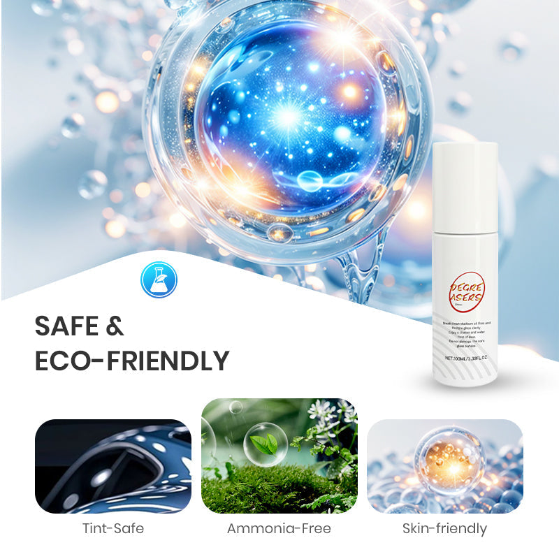 Arenzza Car Glass Oil Film Cleaning Agent in a bottle, designed for removing oil films from car glass surfaces.