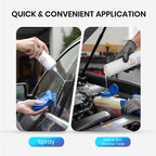 Arenzza car glass oil film cleaning agent bottle, designed for removing oil and dirt from vehicle glass surfaces.