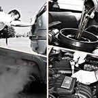 Arenzza engine anti-wear protectant for cars, showing a close-up of the protective formula being applied to car engine components.
