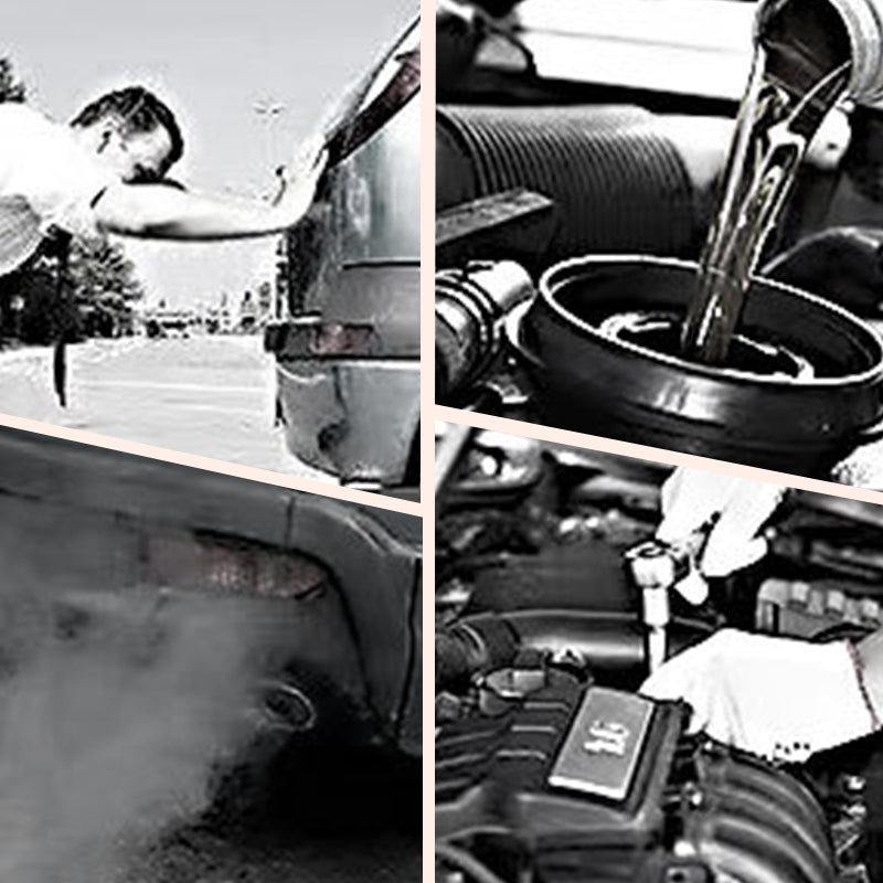 Arenzza engine anti-wear protectant for cars, showing a close-up of the protective formula being applied to car engine components.