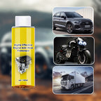 Arenzza engine anti-wear protectant bottle, a car accessory designed to reduce engine wear and improve performance.