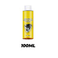 Arenzza engine anti-wear protectant bottle, car accessory for engine protection and anti-wear treatment, on a white background.