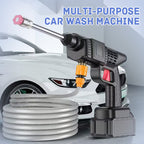 Arenzza portable high-pressure car washer with 1500W motor, compact design, shown for outdoor vehicle cleaning and multi-purpose use.