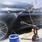 Arenzza portable high-pressure car washer with 1500W motor, compact design, suitable for outdoor cleaning of vehicles and surfaces.