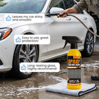 Arenzza Instant Shine Car Coating Agent in a bottle, designed for car accessories to provide a glossy, protective finish.