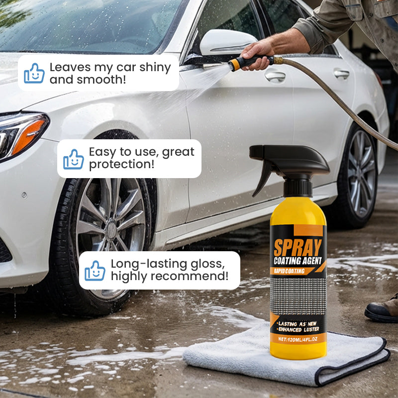 Arenzza Instant Shine Car Coating Agent in a bottle, designed for car accessories to provide a glossy, protective finish.