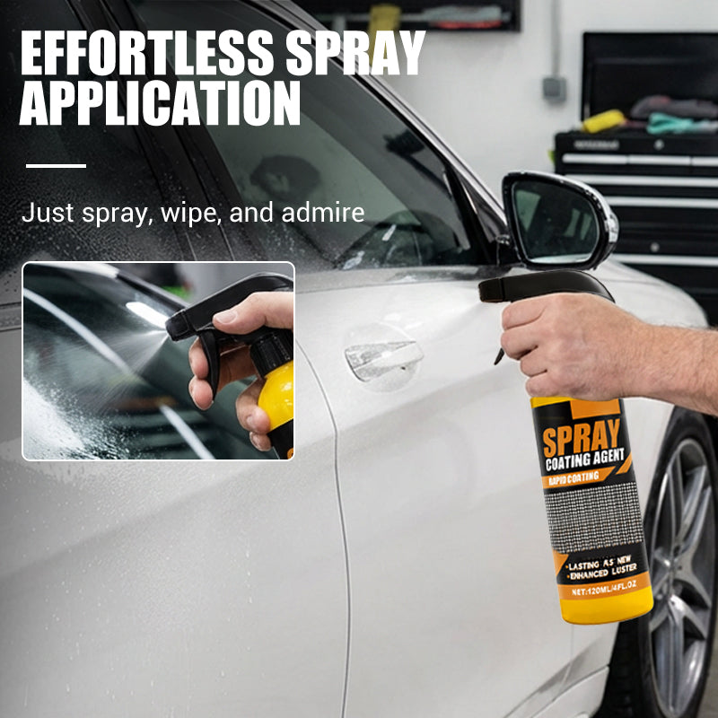 Arenzza Instant Shine Car Coating Agent in a sleek bottle, designed for enhancing vehicle gloss and protection.