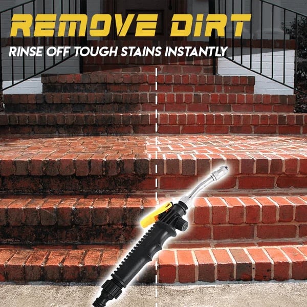 Arenzza 2-in-1 high pressure washer for car cleaning, featuring a compact design with hose and spray nozzle attachment.